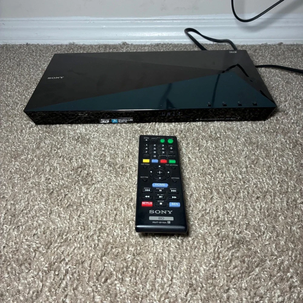 Sony BDP-S5100 Blu-Ray 3D DVD Disc Player WiFi HDMI Smart Home w/ Remote Tested